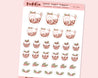 Figgy Puddin' A6 Sticker Sheet - Christmas Dog Stickers - Festive Puddin' Planner Stickers - Cute Holiday Stickers - PD 003 - Katnipp Studios