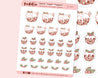 Figgy Puddin' A6 Sticker Sheet - Christmas Dog Stickers - Festive Puddin' Planner Stickers - Cute Holiday Stickers - PD 003 - Katnipp Studios