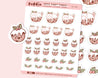 Figgy Puddin' A6 Sticker Sheet - Christmas Dog Stickers - Festive Puddin' Planner Stickers - Cute Holiday Stickers - PD 003 - Katnipp Studios