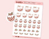 Figgy Puddin' A6 Sticker Sheet - Christmas Dog Stickers - Festive Puddin' Planner Stickers - Cute Holiday Stickers - PD 003 - Katnipp Studios