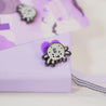 Fluffy the Spider Enamel Pin – Kawaii Halloween Enamel Pin - Spooky Collectible Lapel Pin - Katnipp Studios