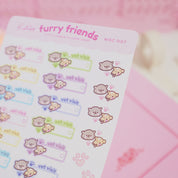 Furry Friends Kawaii Cute Vet Planner Sticker Sheet - MISC 007 - Katnipp Studios