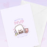 Gamer Kawaii Greetings card Most Valuable Player Marshie Valentines Card - GC003 - Katnipp Studios