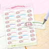 General Appointments Kawaii Cute Planner Sticker Sheet - MISC 010 - Katnipp Studios