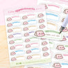 General Appointments Kawaii Cute Planner Sticker Sheet - MISC 010 - Katnipp Studios