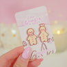 Gingie & Spice Gingerbread Character Enamel Pin Bundle | Christmas Kawaii Set | Holiday Charm Duo - Katnipp Studios