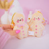 Gingie & Spice Gingerbread Kawaii Keychain Plushie Bundle | Cute Mini Soft Toy Charms | Adorable Gingerbread Accessories for Bags, Keys & Gifts - Katnipp Studios