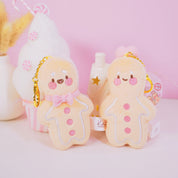 Gingie & Spice Gingerbread Kawaii Keychain Plushie Bundle | Cute Mini Soft Toy Charms | Adorable Gingerbread Accessories for Bags, Keys & Gifts - Katnipp Studios