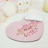 Gingie & Spice Mouse Pad | Kawaii Pastel Pink Desk Decor & Festive Holiday Gift | Cute Gingerbread Couple Office Accessories - Katnipp Studios