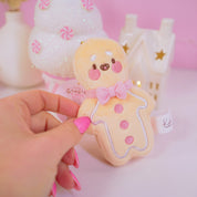 Gingie Gingerbread Kawaii Keychain Plushie | Cute Soft Toy Charm | Adorable Mini Gingerbread Ornament for Bags, Keys & Gifts Katnipp character product