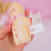 Gingie Gingerbread Kawaii Keychain Plushie | Cute Soft Toy Charm | Adorable Mini Gingerbread Ornament for Bags, Keys & Gifts Katnipp character product