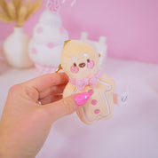 Gingie Gingerbread Kawaii Keychain Plushie | Cute Soft Toy Charm | Adorable Mini Gingerbread Ornament for Bags, Keys & Gifts Katnipp character product