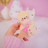 Gingie Gingerbread Kawaii Keychain Plushie | Cute Soft Toy Charm | Adorable Mini Gingerbread Ornament for Bags, Keys & Gifts - Katnipp Studios