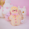 Gingie Gingerbread Kawaii Keychain Plushie | Cute Soft Toy Charm | Adorable Mini Gingerbread Ornament for Bags, Keys & Gifts - Katnipp Studios