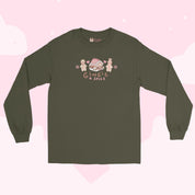 Gingie & Spice Christmas Long Sleeve Shirt | Cute Gingerbread Holiday Apparel | Festive Kawaii Winter Clothing Katnipp character product