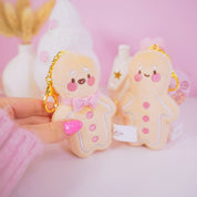 Gingie & Spice Gingerbread Kawaii Keychain Plushie Bundle | Cute Mini Soft Toy Charms | Adorable Gingerbread Accessories for Bags, Keys & Gifts Katnipp character product