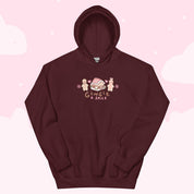 Gingie & Spice Kawaii Christmas Hoodie | Cute Gingerbread Holiday Apparel | Festive Winter Clothing Katnipp character product