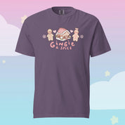 Gingie & Spice Kawaii Christmas T-Shirt | Cute Gingerbread Character Holiday Tee Katnipp character product