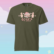 Gingie & Spice Kawaii Christmas T-Shirt | Cute Gingerbread Character Holiday Tee Katnipp character product