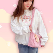 Gingie & Spice Whimsical Christmas Sweater | Kawaii Gingerbread Holiday Apparel | Cozy Winter Clothing Katnipp character product
