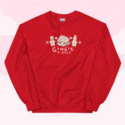 Gingie & Spice Whimsical Christmas Sweater | Kawaii Gingerbread Holiday Apparel | Cozy Winter Clothing Katnipp character product