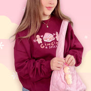 Gingie & Spice Whimsical Christmas Sweater | Kawaii Gingerbread Holiday Apparel | Cozy Winter Clothing Katnipp character product