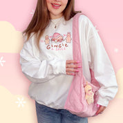 Gingie & Spice Whimsical Christmas Sweater | Kawaii Gingerbread Holiday Apparel | Cozy Winter Clothing Katnipp character product