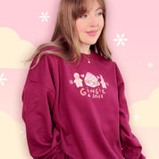 Gingie & Spice Whimsical Christmas Sweater | Kawaii Gingerbread Holiday Apparel | Cozy Winter Clothing Katnipp character product