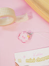 Glittery Sakura Mini Phone Charm - Katnipp Studios