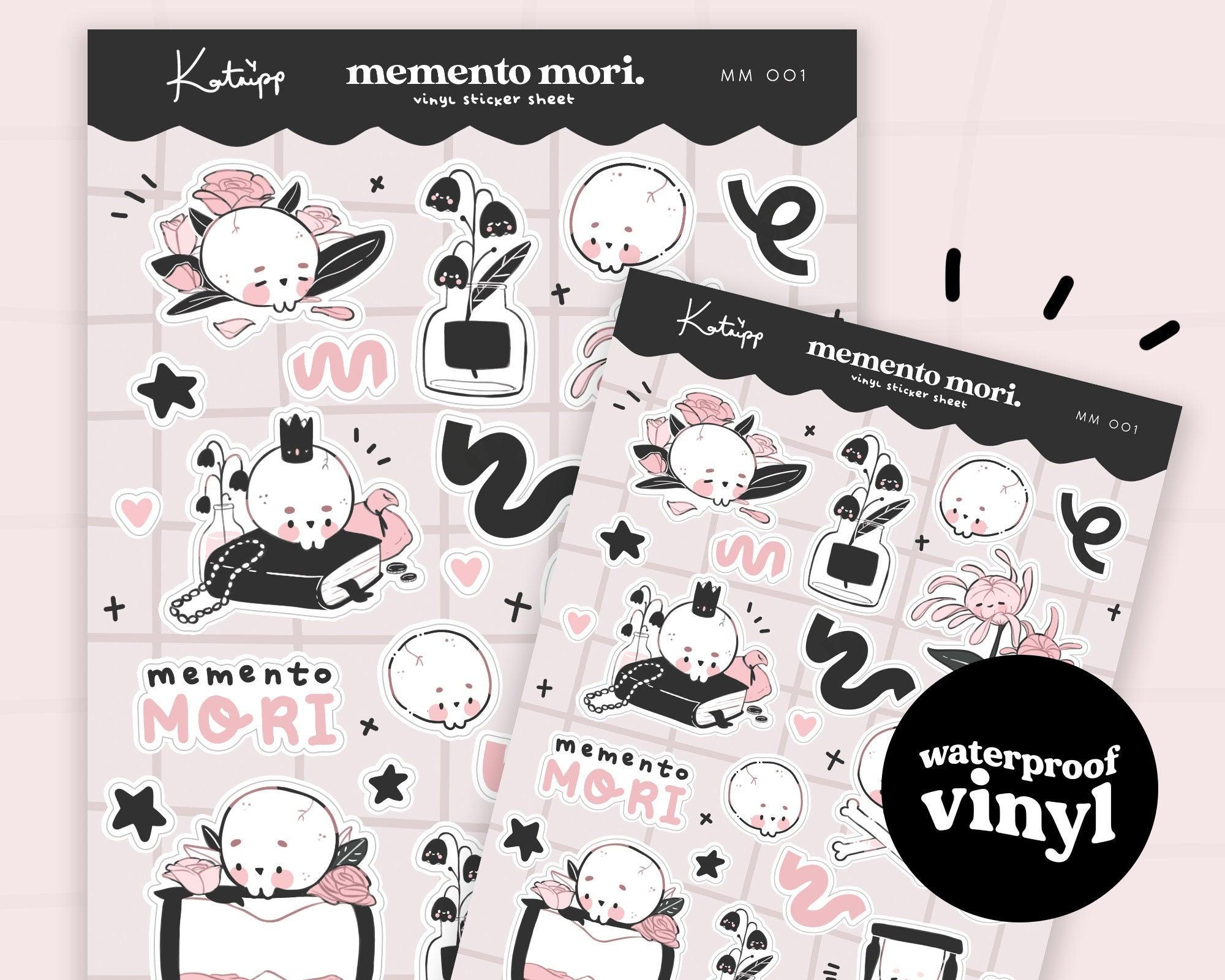 Gothic A5 Vinyl Sticker Sheet Bundle | 4 Kawaii Spooky Sheets | Katnipp | A5BUN001 Katnipp character product