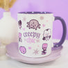 Gothic Halloween Ceramic Mug – ‘Creepy Chic’ Kawaii Halloween Coffee Mug - Spooky Drinkware - Katnipp Studios