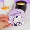 Gothic Halloween Desk Coaster - Have a Fangtastic Day - Vampire Marshie Spooky Decor - Katnipp Studios