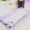 Gothic Halloween DL To-Do List Pad – Kawaii Spooky Stationery - Vampire, Spider & Bat Planner Pad - Katnipp Studios