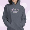 Gothic Halloween Hoodie – “Creepy Chic” Quote - Kawaii Bat & Spider Design - Spooky Halloween Apparel - Katnipp Studios