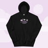 Gothic Halloween Hoodie – “Creepy Chic” Quote - Kawaii Bat & Spider Design - Spooky Halloween Apparel - Katnipp Studios