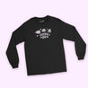 Gothic Halloween Long Sleeve T-Shirt – Kawaii Bat & Spider Design - Spooky Halloween Apparel - Katnipp Studios