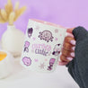 Gothic Halloween Mug - 'Cursed Cutie' - Spooky Ceramic Cup - Kawaii Halloween Homeware - Katnipp Studios