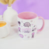 Gothic Halloween Mug - 'Cursed Cutie' - Spooky Ceramic Cup - Kawaii Halloween Homeware - Katnipp Studios