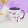 Gothic Halloween Mug - 'Cursed Cutie' - Spooky Ceramic Cup - Kawaii Halloween Homeware - Katnipp Studios