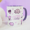 Gothic Halloween Mug - 'Cursed Cutie' - Spooky Ceramic Cup - Kawaii Halloween Homeware - Katnipp Studios