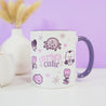 Gothic Halloween Mug - 'Cursed Cutie' - Spooky Ceramic Cup - Kawaii Halloween Homeware - Katnipp Studios