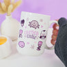 Gothic Halloween Mug - 'Cursed Cutie' - Spooky Ceramic Cup - Kawaii Halloween Homeware - Katnipp Studios