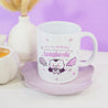 Gothic Halloween Mug - ‘Fangtastic’ - Ceramic Cup with Spooky Vampire & Bat Design - Kawaii Halloween Homeware - Katnipp Studios