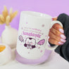 Gothic Halloween Mug - ‘Fangtastic’ - Ceramic Cup with Spooky Vampire & Bat Design - Kawaii Halloween Homeware - Katnipp Studios