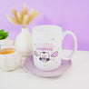 Gothic Halloween Mug - ‘Fangtastic’ - Ceramic Cup with Spooky Vampire & Bat Design - Kawaii Halloween Homeware - Katnipp Studios