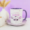 Gothic Halloween Mug - ‘Fangtastic’ - Ceramic Cup with Spooky Vampire & Bat Design - Kawaii Halloween Homeware - Katnipp Studios