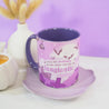 Gothic Halloween Mug - ‘Fangtastic’ - Spooky Graveyard Design - Kawaii Halloween Homeware - Katnipp Studios