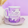 Gothic Halloween Mug - ‘Fangtastic’ - Spooky Graveyard Design - Kawaii Halloween Homeware - Katnipp Studios