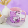 Gothic Halloween Mug - ‘Fangtastic’ - Spooky Graveyard Design - Kawaii Halloween Homeware - Katnipp Studios