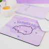 Gothic Purple Halloween Mouse Pad – “Don’t Be Ordinary, Be Fangtastic” with Bartholomew the Bat - Kawaii Desk Decor - Katnipp Studios